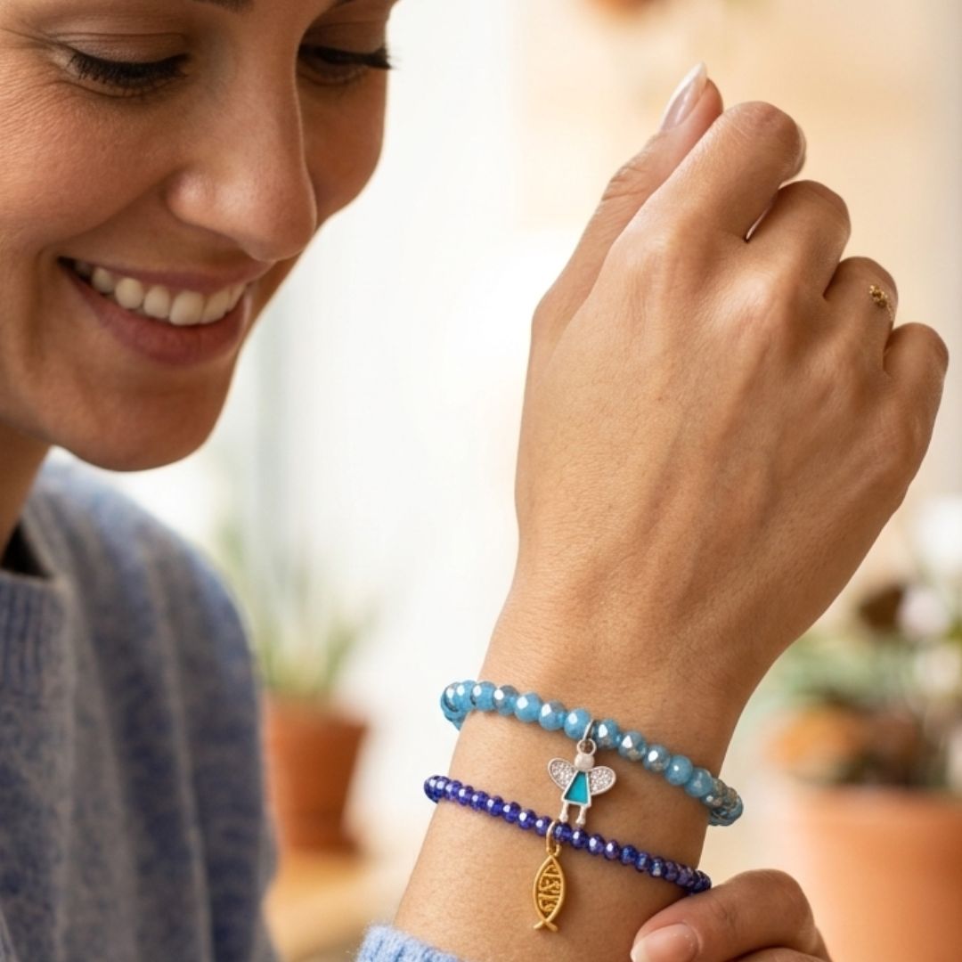 Dúo Armonía Celeste: Pulseras de la Fe y Protección - vista 2