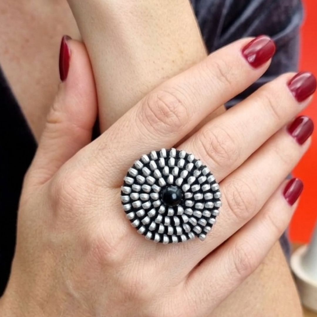 Anillo Artesanal Eclipse Urbano - vista 2