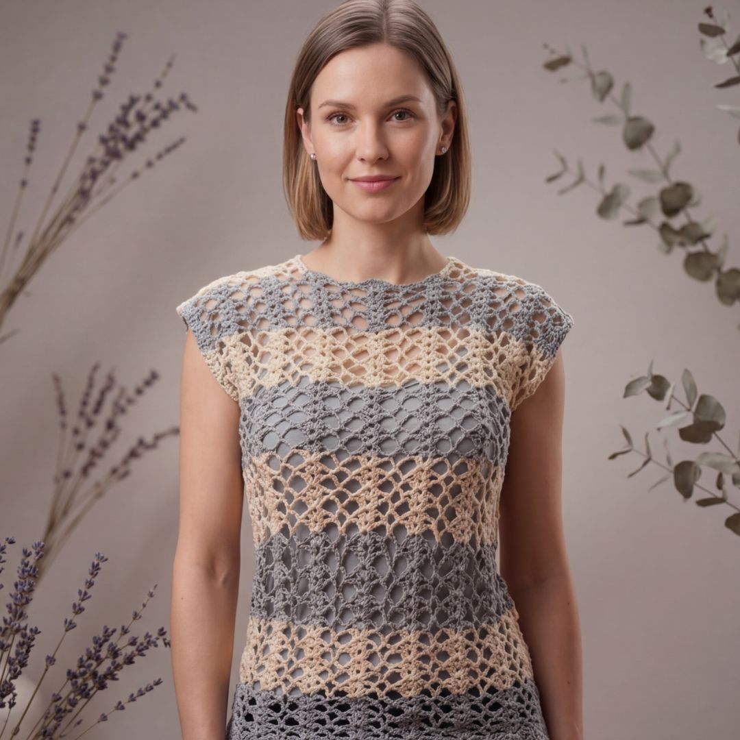 Brisa del Alba - Top Crochet Artesanal - Crochet artesanal