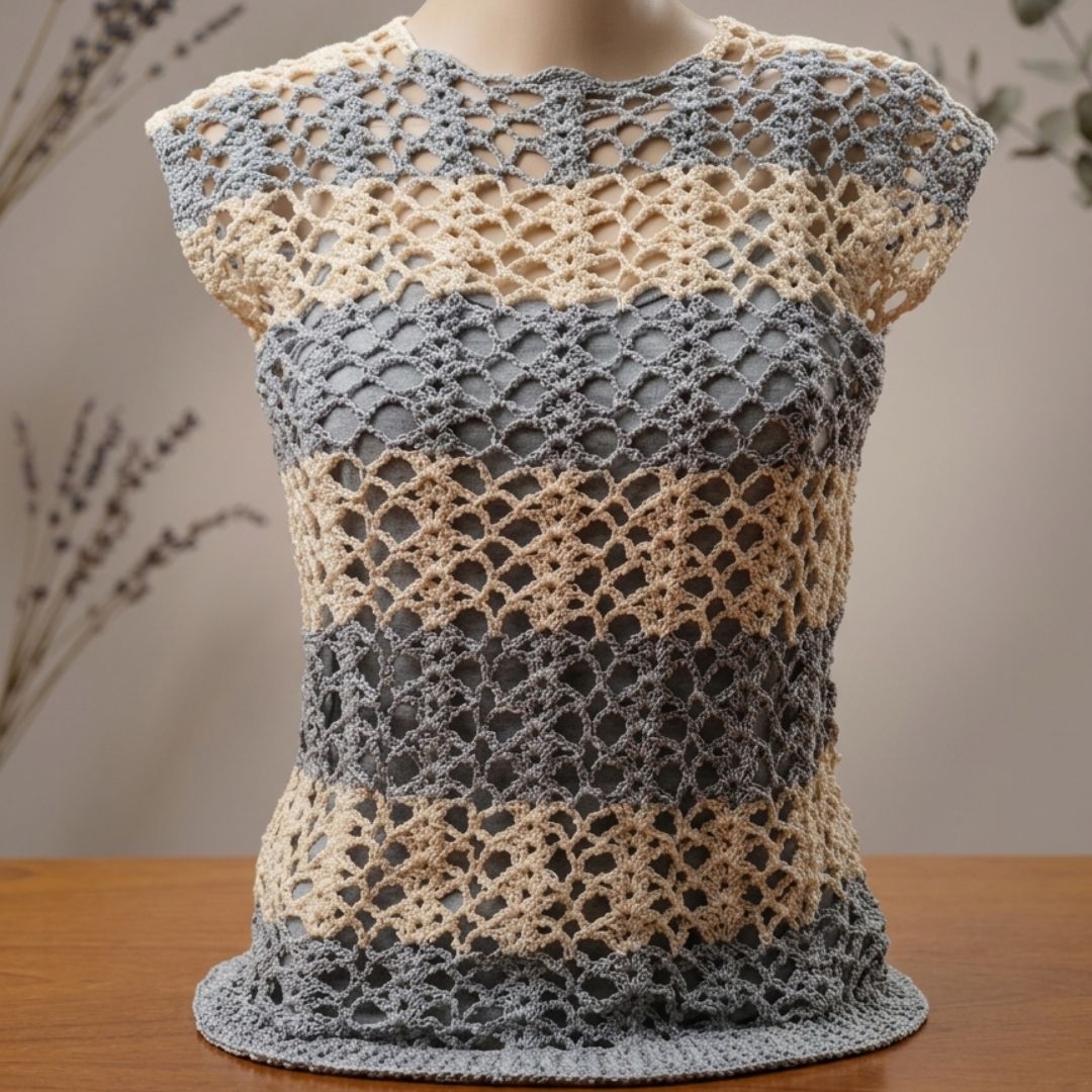 Brisa del Alba - Top Crochet Artesanal - vista 2