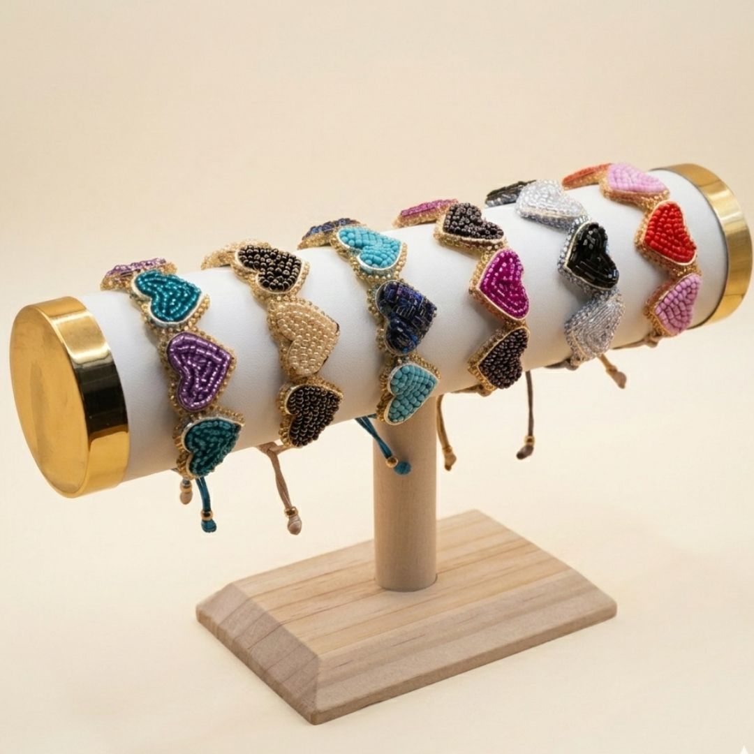 Pulseras Corazón de Alma Coqueta - Bisutería artesanal